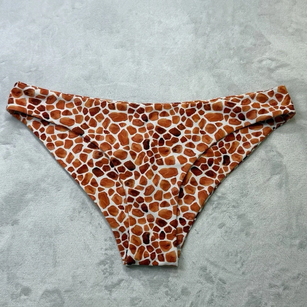 Kulani Kinis Bikini Bottom Womens XL Safari Print Full‎ Coverage